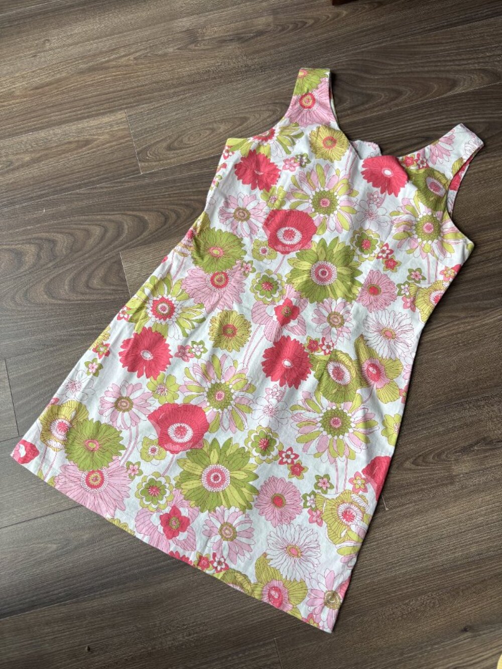 Jessica Floral Mini Dress Size 14 Retro Mod 60s - Picture 8 of 8